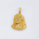 Dije Rostro De Cristo Mate 5.2gr / 3cm / Oro Amarillo 18K ©