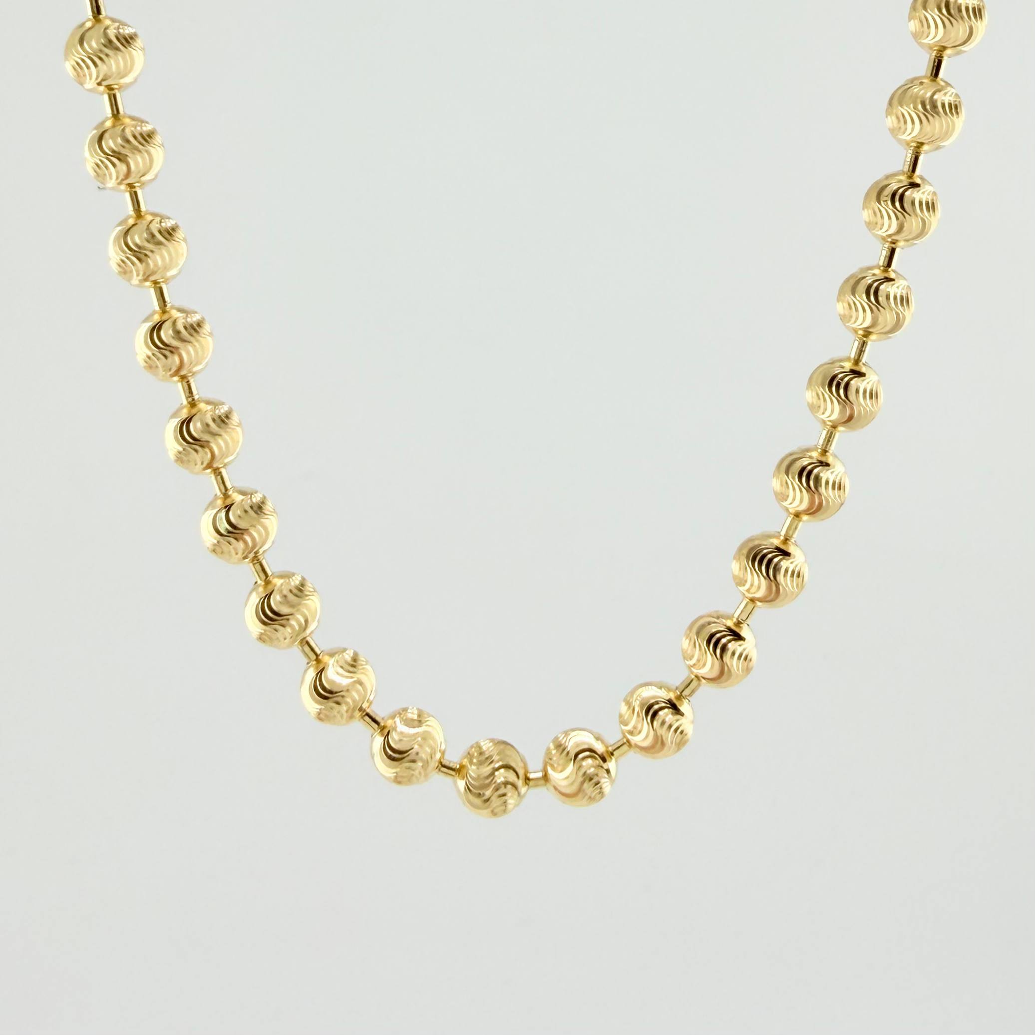 Cadena Militar Media Luna 27.65gr / 70cm / 5mm Oro Amarillo Nac.Esp. 18K