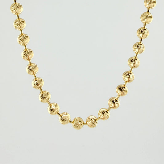 Cadena Militar Media Luna 27.65gr / 70cm / 5mm Oro Amarillo Nac.Esp. 18K