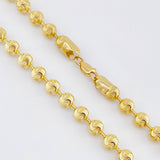 Cadena Militar Media Luna 27.65gr / 70cm / 5mm Oro Amarillo Nac.Esp. 18K