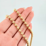 Cadena Militar Media Luna 27.65gr / 70cm / 5mm Oro Amarillo Nac.Esp. 18K