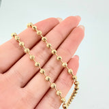 Cadena Militar Media Luna 16.85gr / 60cm / 4mm Oro Amarillo Nac.Esp. 18K ©