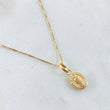 Set Cadena y Dije Veneciana + Virgen Guadalupe 1.8gr / 50cm / Oro 18K (Oferta)