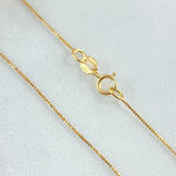 Set Cadena y Dije Veneciana + Virgen Guadalupe 1.8gr / 50cm / Oro 18K (Oferta)
