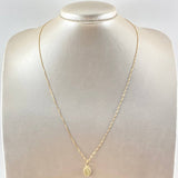 Set Cadena y Dije Veneciana + Virgen Guadalupe 1.8gr / 50cm / Oro 18K (Oferta)