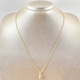 Set Cadena y Dije Singapur + Virgen Guadalupe Lisa 1.3gr / 50cm / Oro 18K (Oferta) -