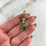 Dije Goku 6.1gr / 4cm / Circones Verdes Dos Oros Amarillo Blanco *