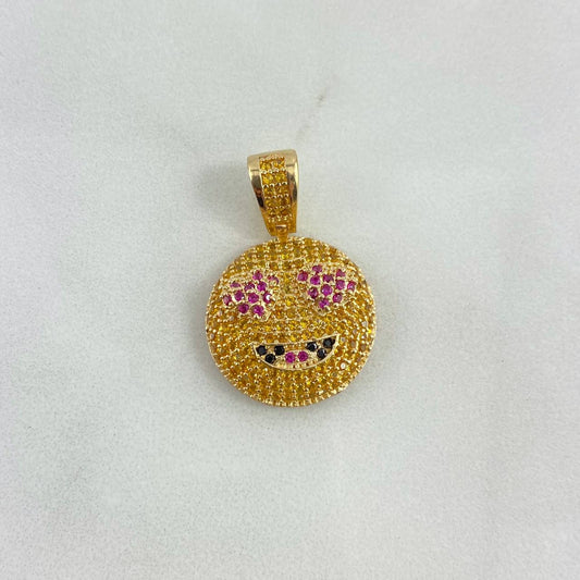 Dije Emoji 4.2gr / 2.6cm / Circones Amarillos Fucsias Negros Oro Amarillo *