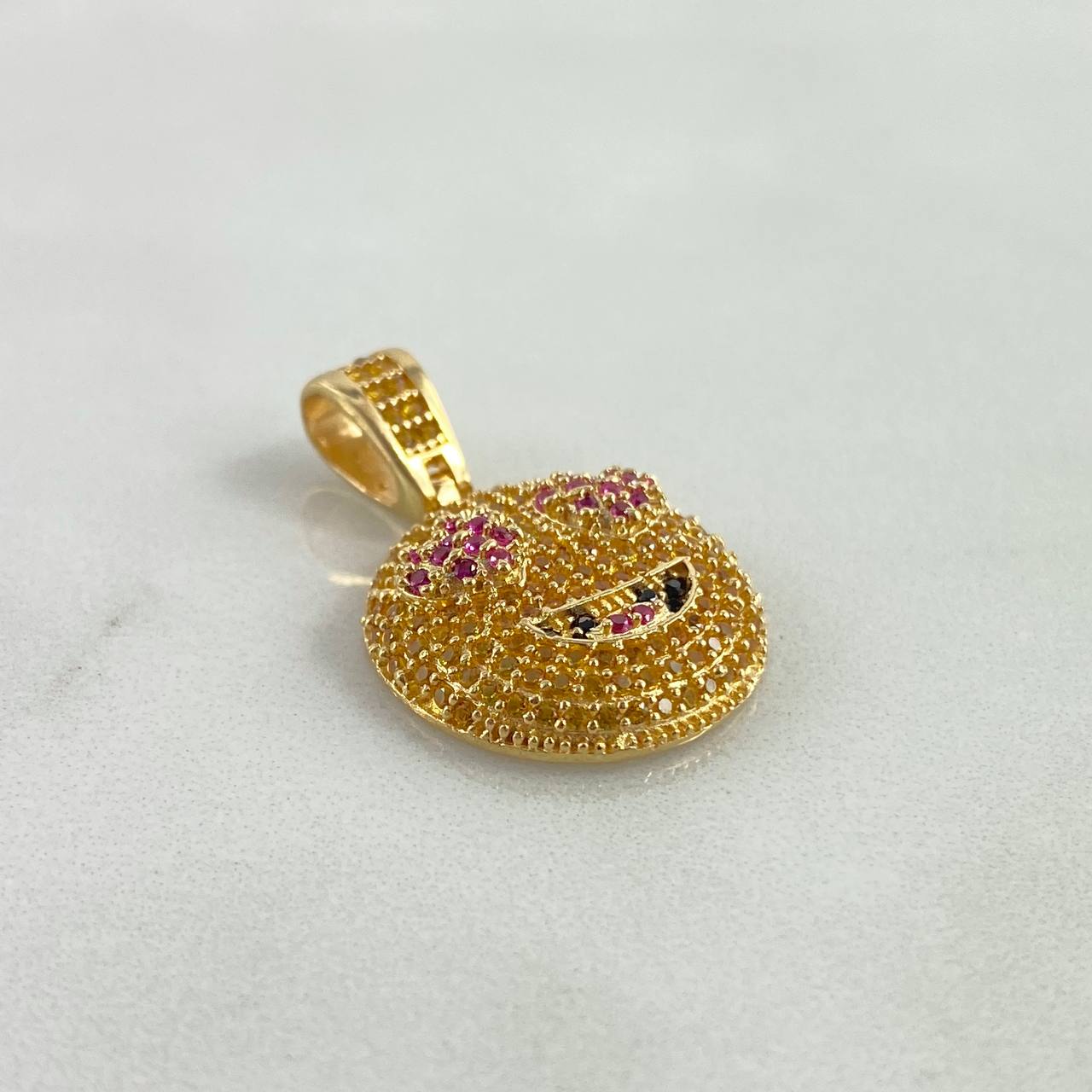 Dije Emoji 4.2gr / 2.6cm / Circones Amarillos Fucsias Negros Oro Amarillo *