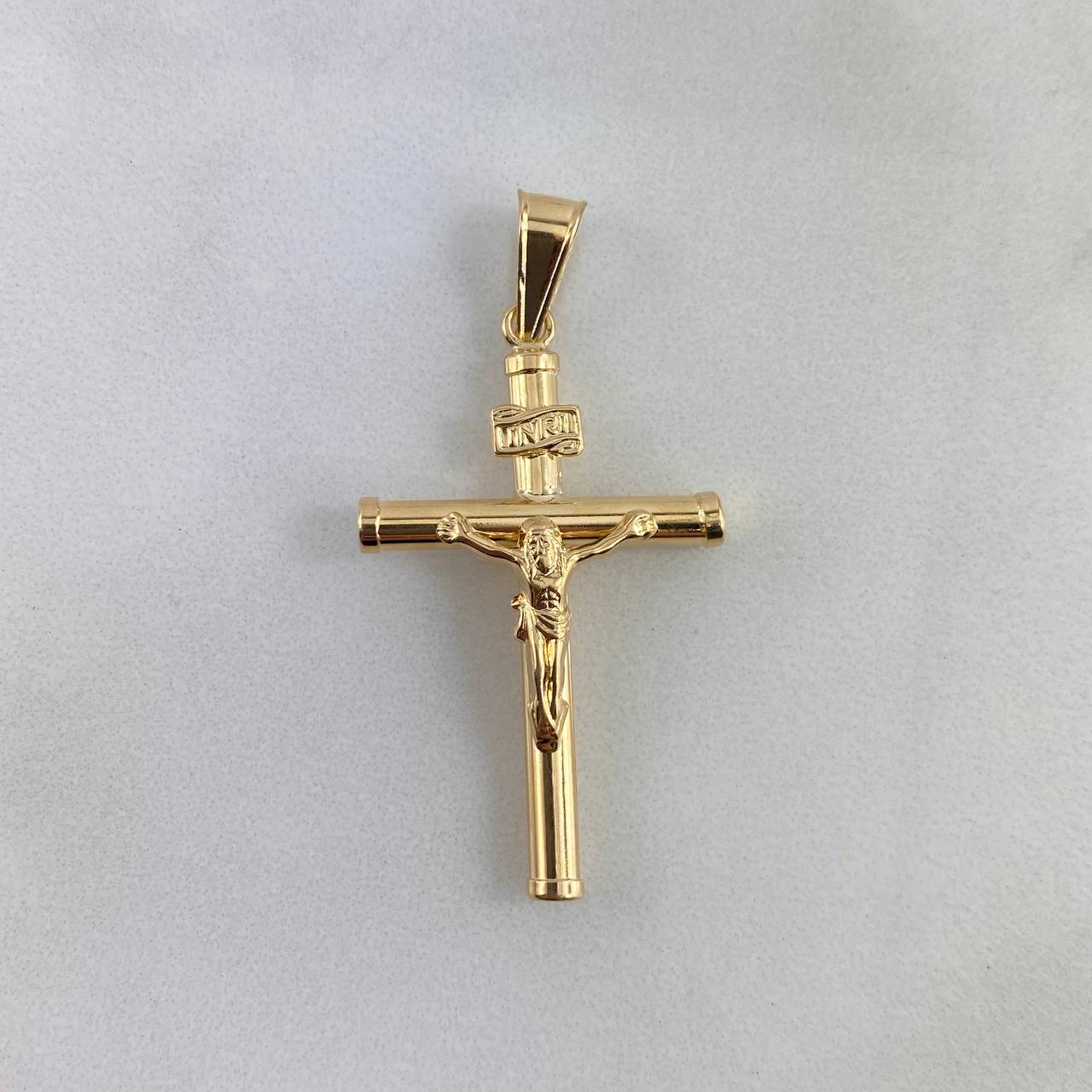 Dije Cruz Cristo 1.65gr / 4.1cm / Baston Oro Amarillo *