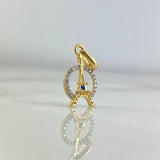 Dije Torre Eiffel 1.2gr / 2cm / Circones Blancos Azul Oro Amarillo *