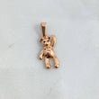 Dije Oso 1.2gr / 2.4cm / Liso Circones Negros Oro Rosa *