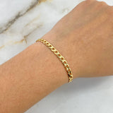 Pulso Cubana 5.7gr / 21cm / 4.7mm Oro Amarillo +0 *