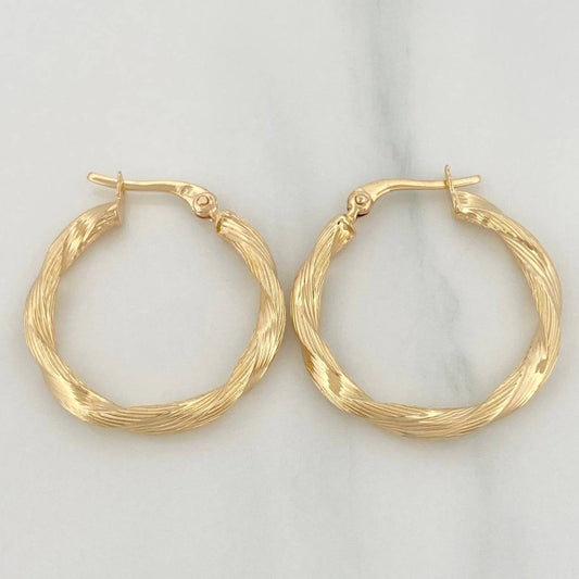 Candongas Bella 1.8 g / 2.5 cm Oro Amarillo 18K
