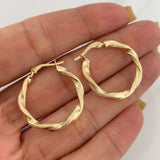 Candongas Bella 1.8 g / 2.5 cm Oro Amarillo 18K