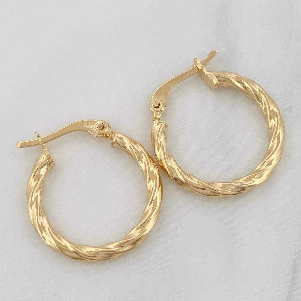Candongas Kari 1.45 g / 2 cm Oro Amarillo 18K