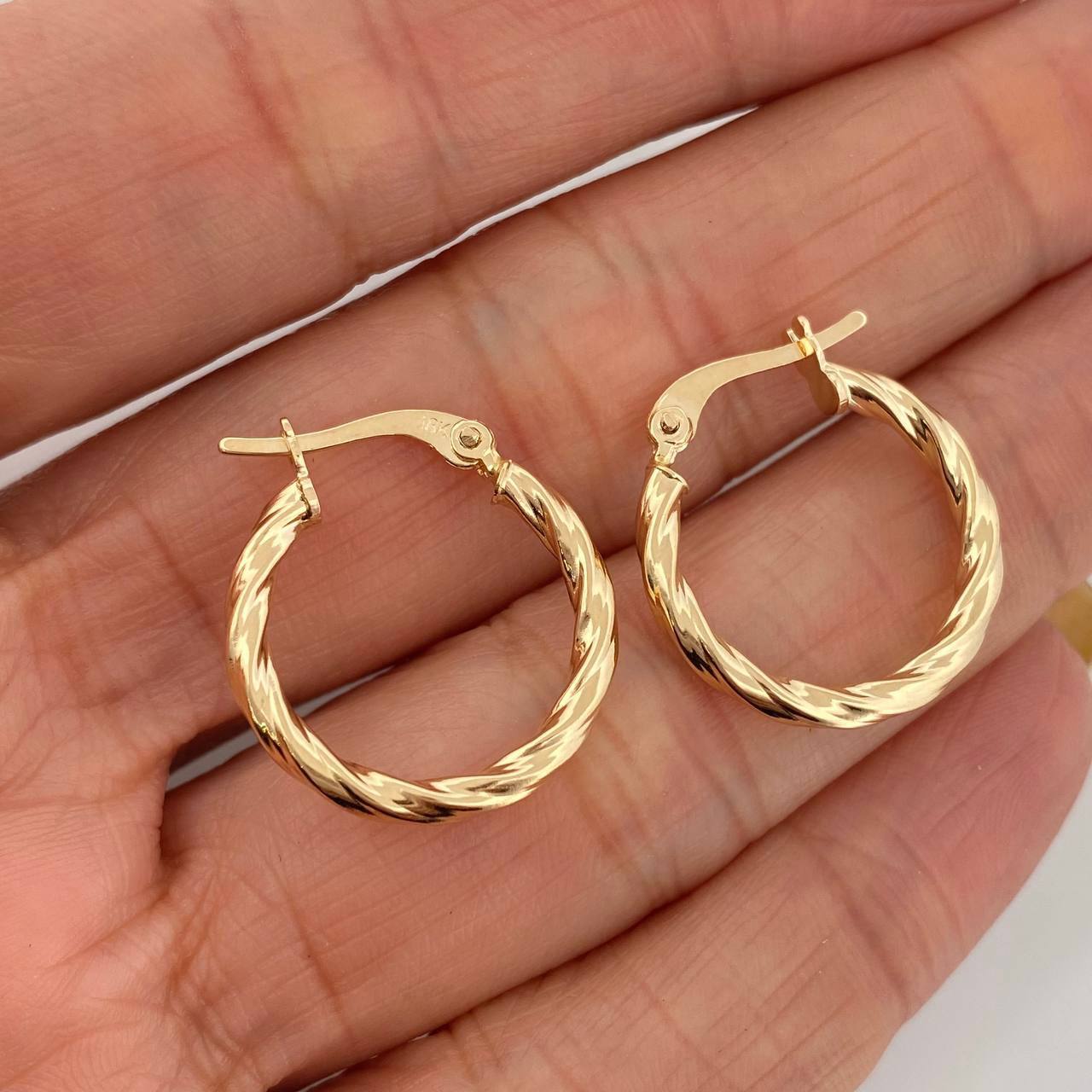 Candongas Kari 1.45 g / 2 cm Oro Amarillo 18K