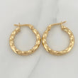 Candongas Derek 1.75 g / 2 cm Oro Amarillo 18K