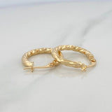Candongas Derek 1.75 g / 2 cm Oro Amarillo 18K