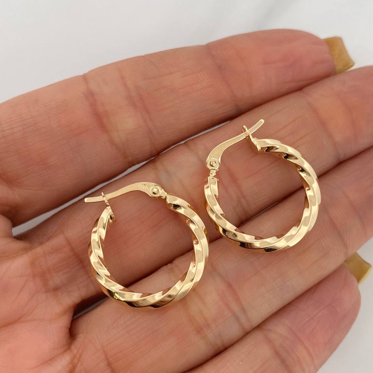 Candongas Derek 1.75 g / 2 cm Oro Amarillo 18K