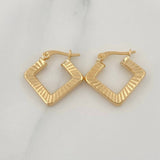 Candongas Rombo 2.2 g / 2 cm Oro Amarillo 18K