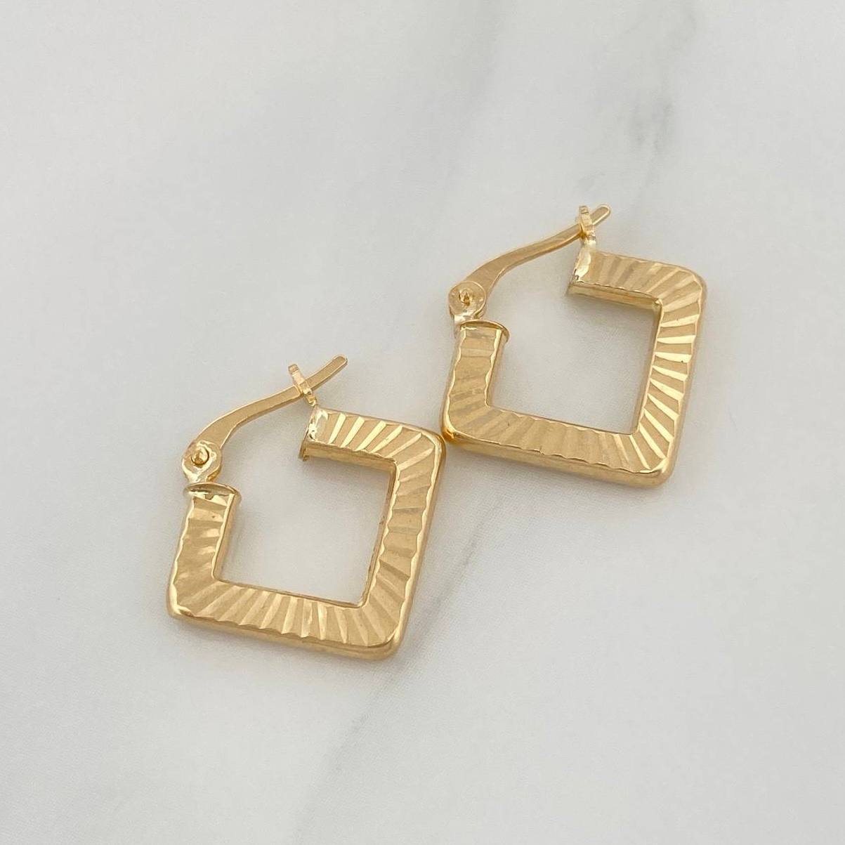 Candongas Rombo 2.2 g / 2 cm Oro Amarillo 18K