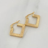 Candongas Rombo 2.2 g / 2 cm Oro Amarillo 18K