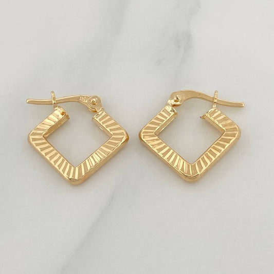 Candongas Rombo 1.3 g / 1.3 cm Oro Amarillo 18K