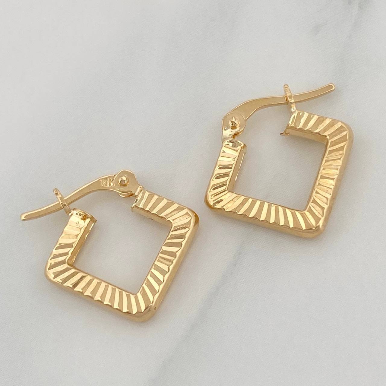 Candongas Rombo 1.3 g / 1.3 cm Oro Amarillo 18K