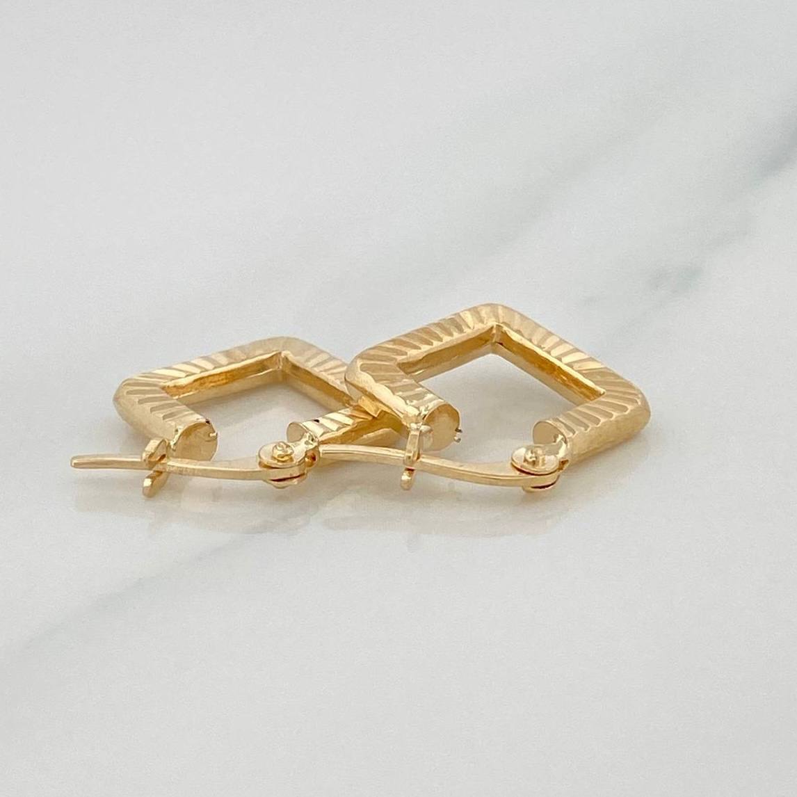 Candongas Rombo 1.3 g / 1.3 cm Oro Amarillo 18K