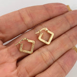 Candongas Rombo 1.7 g / 1.5 cm Oro Amarillo 18K