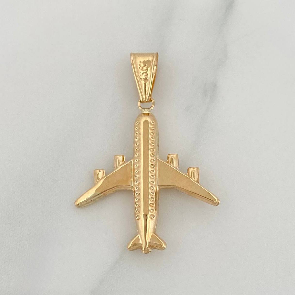 Dije Avion 1.65 g / 3.5 cm Oro Amarillo 18K