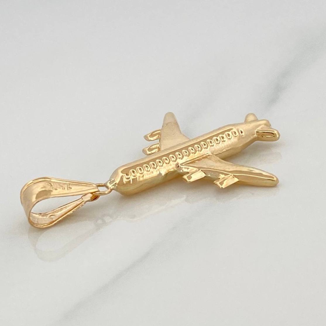 Dije Avion 1.65 g / 3.5 cm Oro Amarillo 18K