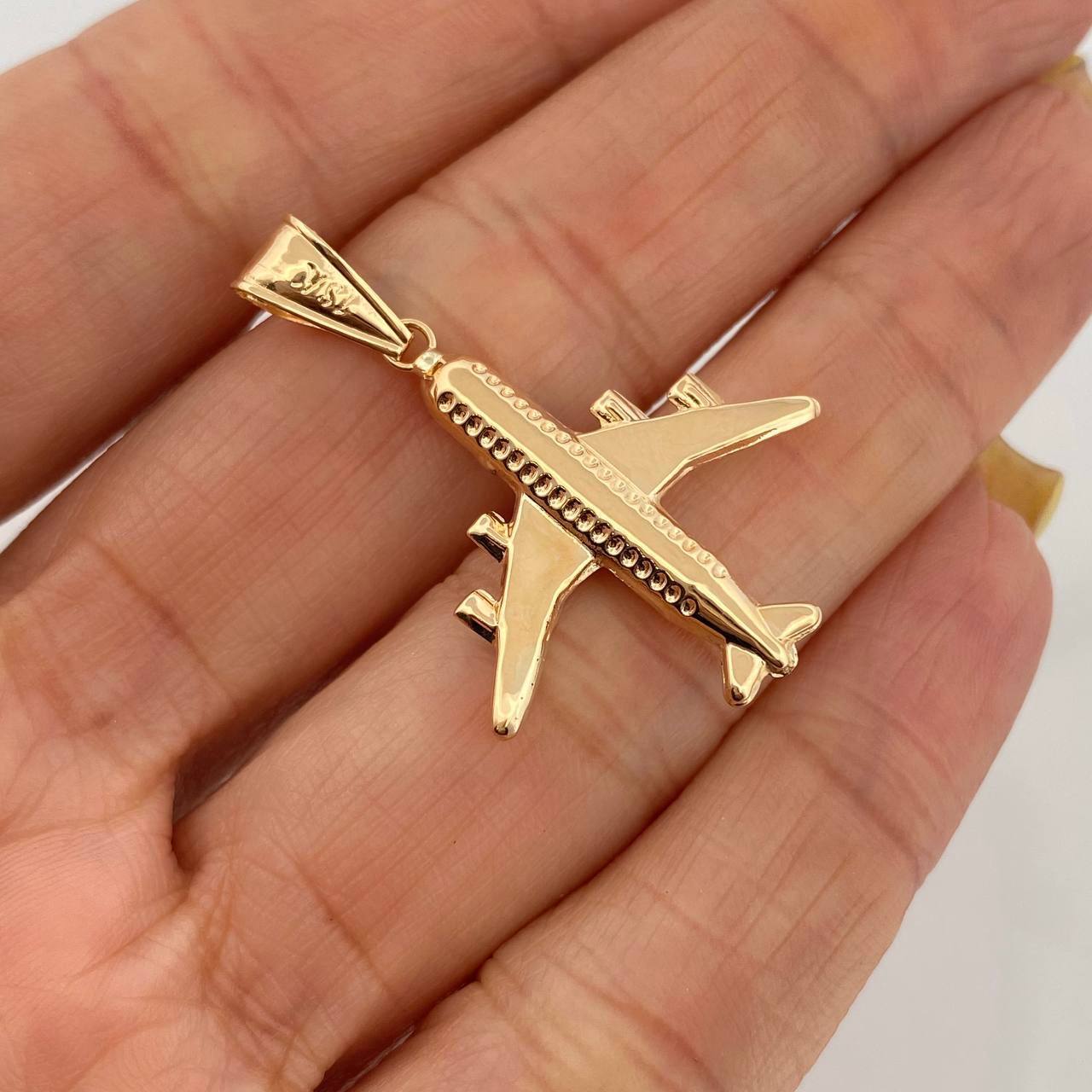 Dije Avion 1.65 g / 3.5 cm Oro Amarillo 18K