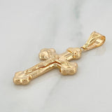 Dije Cruz Cristo 1.9 g / 4 cm Oro Amarillo 18K