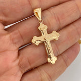 Dije Cruz Cristo 1.9 g / 4 cm Oro Amarillo 18K