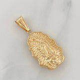 Dije Silueta Virgen Guadalupe 2.15 g / 3.5 cm Oro Amarillo 18K