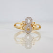 Anillo Infinito 2.4g / T7 Dos Oros Amarillo Blanco 18K