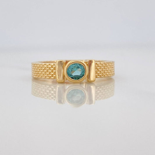Anillo Halo Correa 3.7g / T6 Oro Amarillo 18K