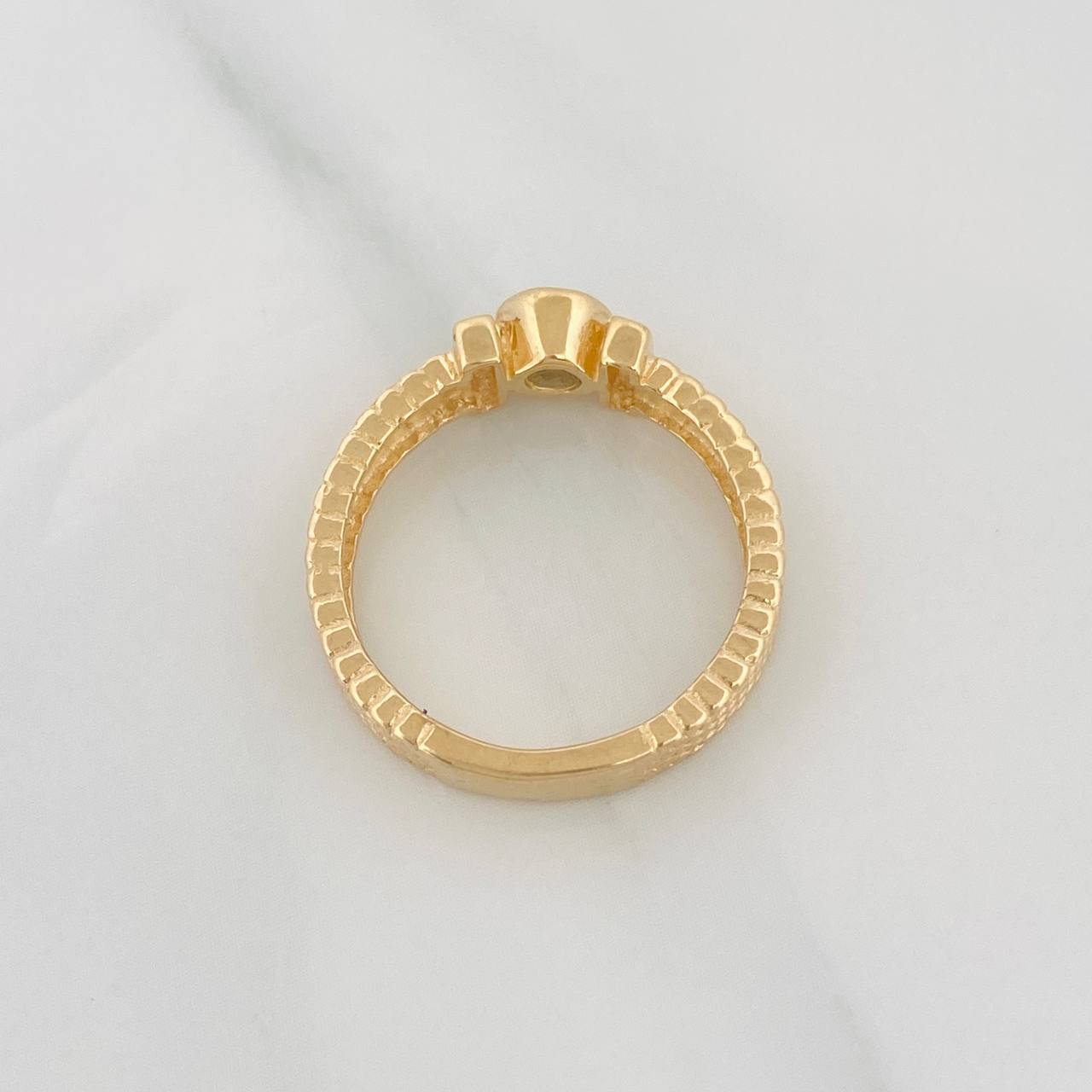 Anillo Halo Correa 3.7g / T6 Oro Amarillo 18K