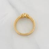 Anillo Halo Correa 3.7g / T6 Oro Amarillo 18K