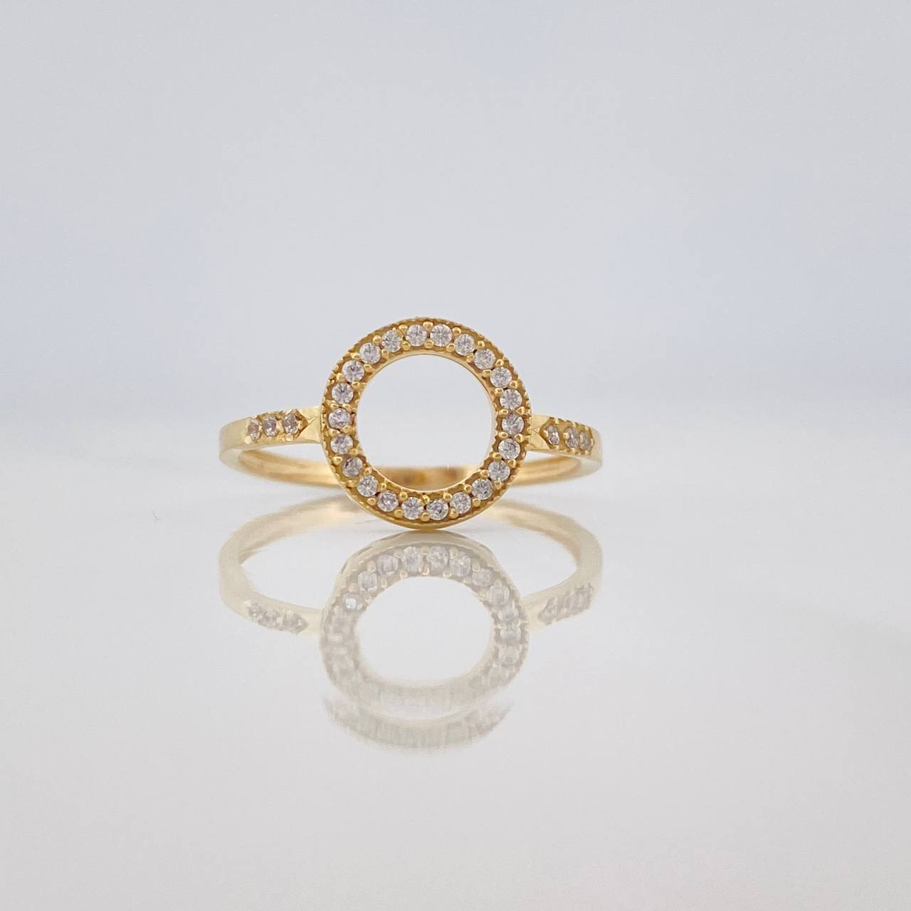 Anillo Circulo 1.7g / T6 1/4 Oro Amarillo 18K