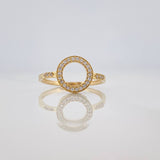 Anillo Circulo 1.7g / T6 1/4 Oro Amarillo 18K