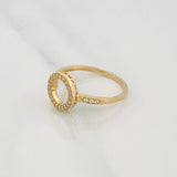 Anillo Circulo 1.7g / T6 1/4 Oro Amarillo 18K