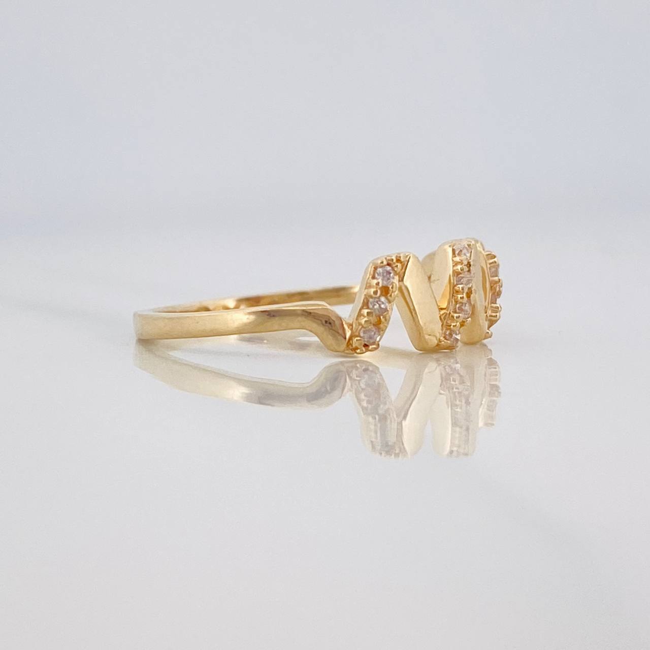 Anillo Zig Zag 1.85g / T5 Oro Amarillo 18K