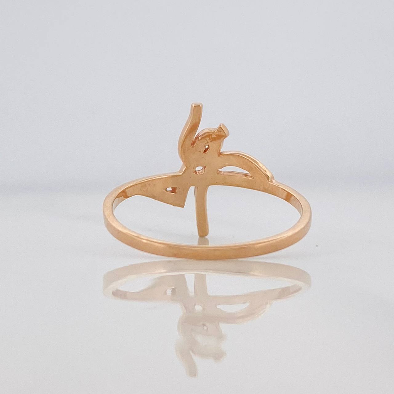 Anillo Fe 1.7g / T7 1/4 Oro Rosa 18K