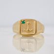 Anillo Sello Ancla 2.05g / T11 Oro Amarillo 18K