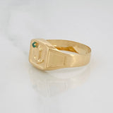Anillo Sello Ancla 2.05g / T11 Oro Amarillo 18K