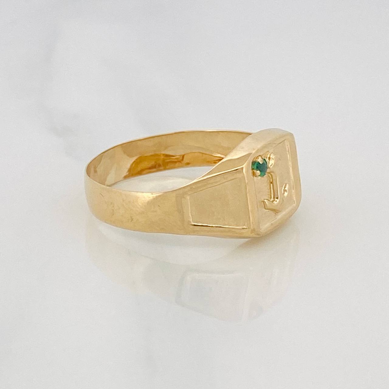 Anillo Sello Ancla 2.05g / T11 Oro Amarillo 18K