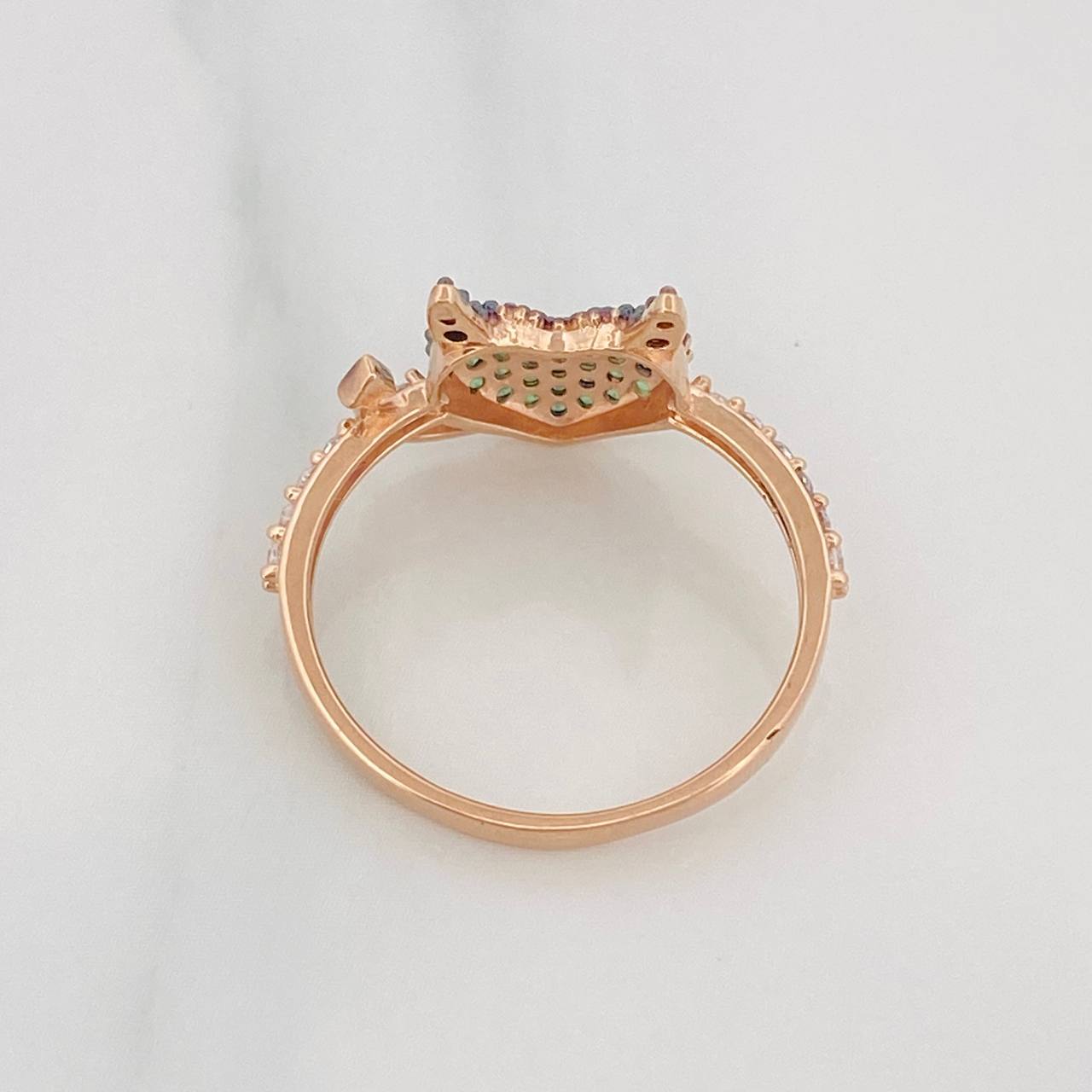 Anillo Corazon Devil 2.65g / T8 Tres Oros 18K